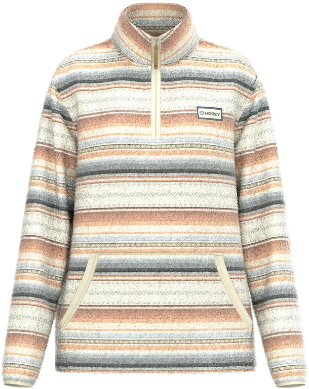 Hooey Women's Cream Serape Kodi Fleece Pullover 1