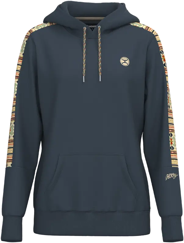 Hooey Women's Ombre Blue With Thunderbird Aztec Canyon Hoodie 1