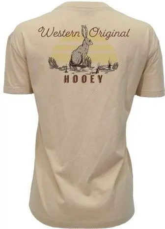 Hooey Women's Tan Ralls Rabbit Logo Tee 1