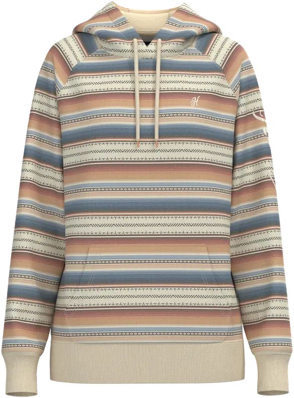 Hooey Women's Tan Serape Legendary Hoodie 1