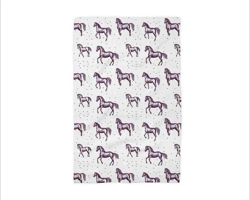 Horse And Pony Equestrian Tack / Kitchen Towel 2