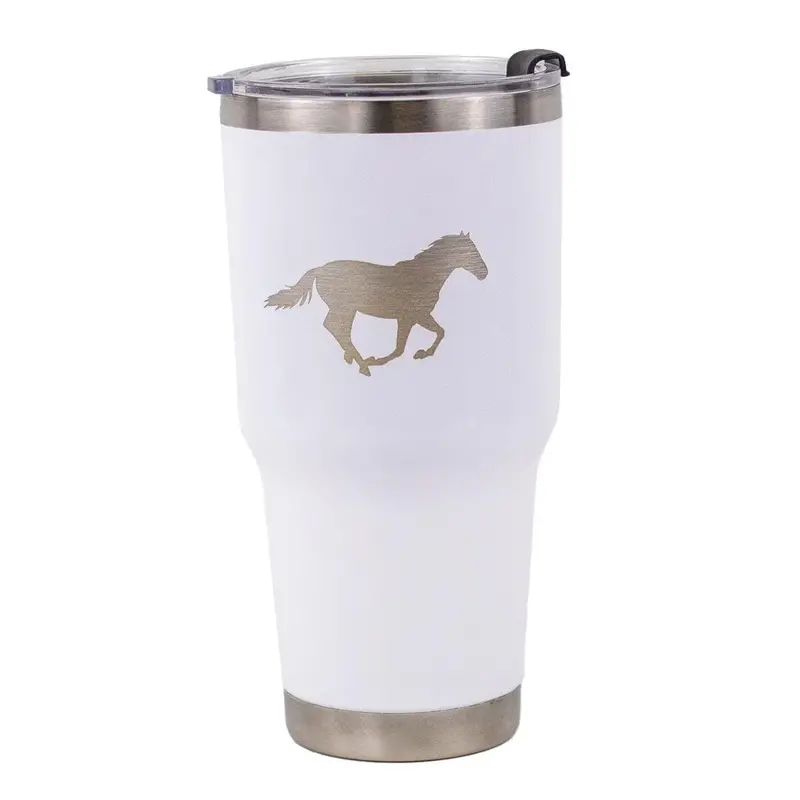 Horse Etched Tumbler 1
