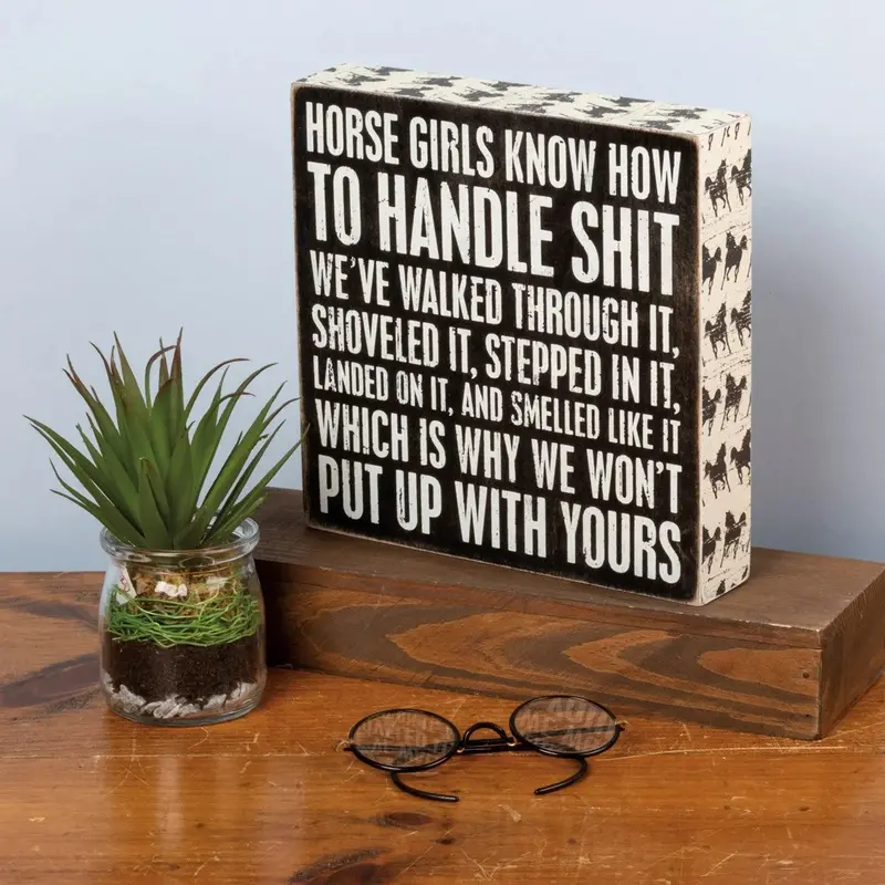 Horse Girls Box Sign 1