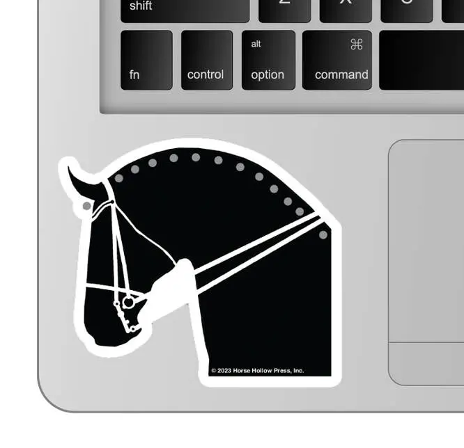 Horse Hollow Press - 3" Tumbler Horse Sticker / Dressage Horse / Waterproof 2