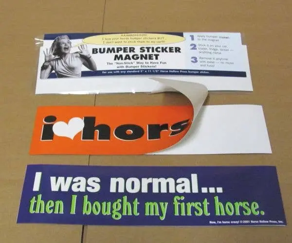 Horse Hollow Press - Horse Bumper Sticker Magnet 1