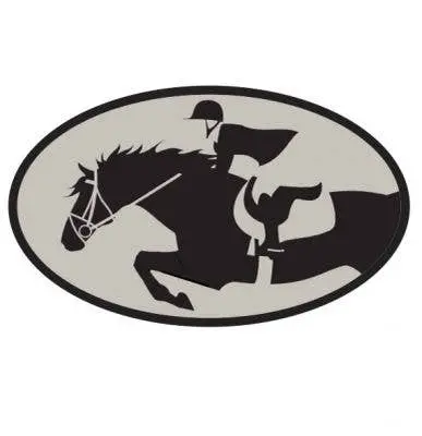 Horse Hollow Press - Oval Equestrian Horse Sticker / Grand Prix / Waterproof 1