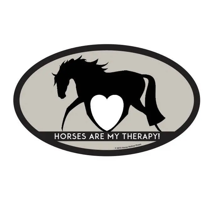 Horse Hollow Press - Oval Equestrian Horse Sticker / Therapy / Waterproof 1