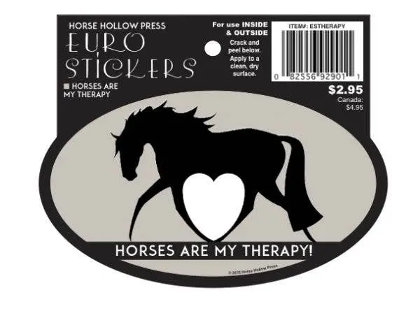 Horse Hollow Press - Oval Equestrian Horse Sticker / Therapy / Waterproof 2