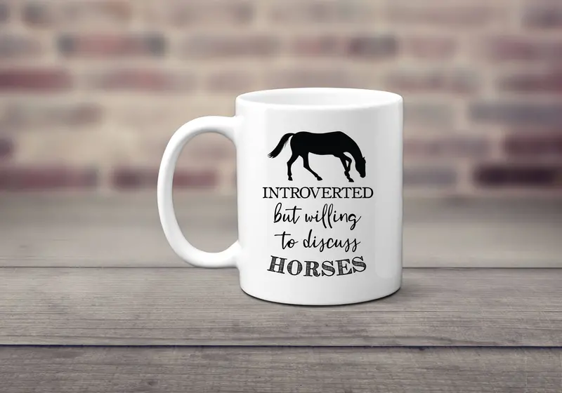 Horse Introvert Coffee Mug 1