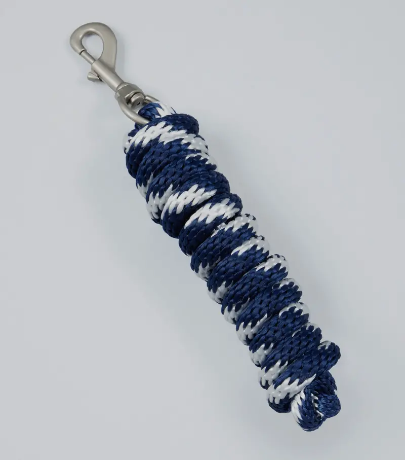 Horse Lead Ropes Navy/White 1
