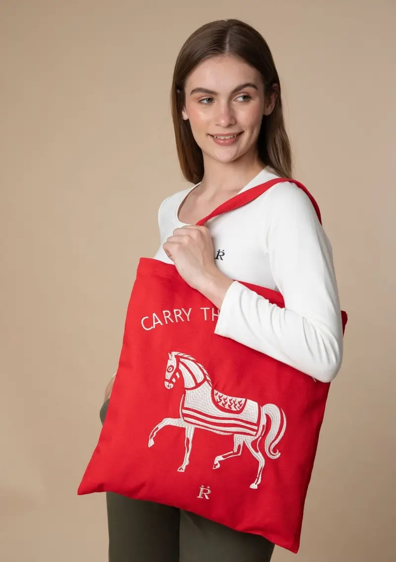 Horse Love Cotton Tote | Carry The Love Horse 2