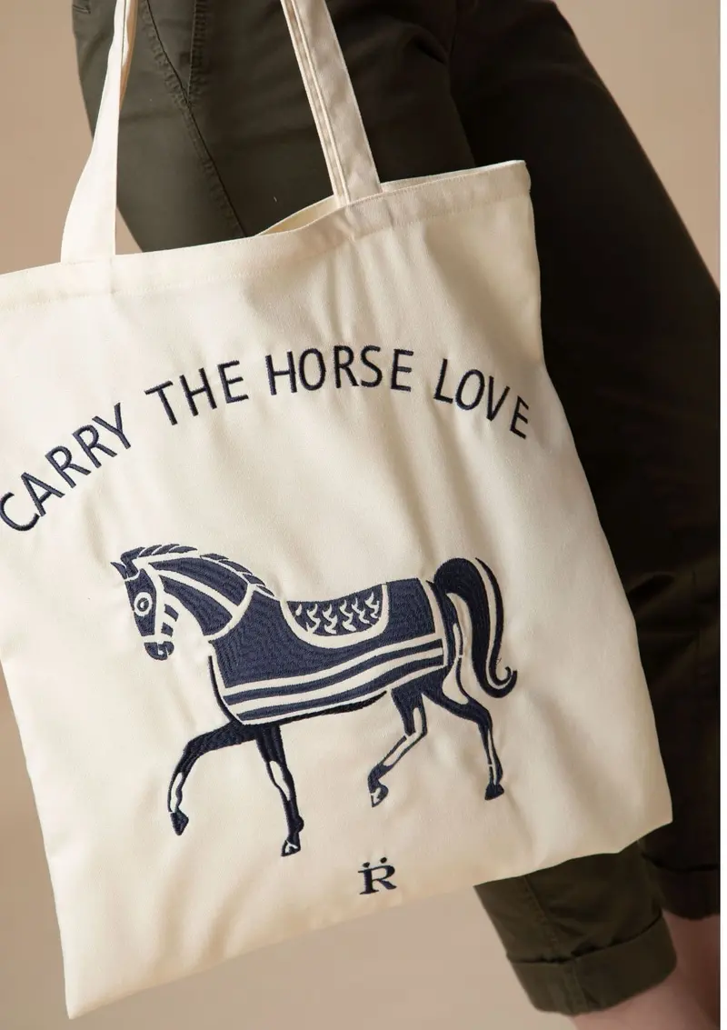 Horse Love Cotton Tote | Carry The Love Horse 2