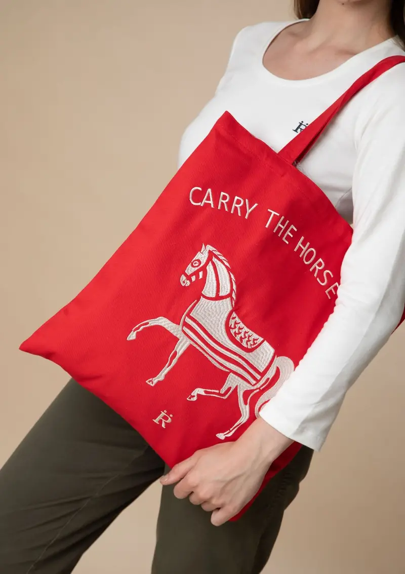 Horse Love Cotton Tote | Carry The Love Horse 3
