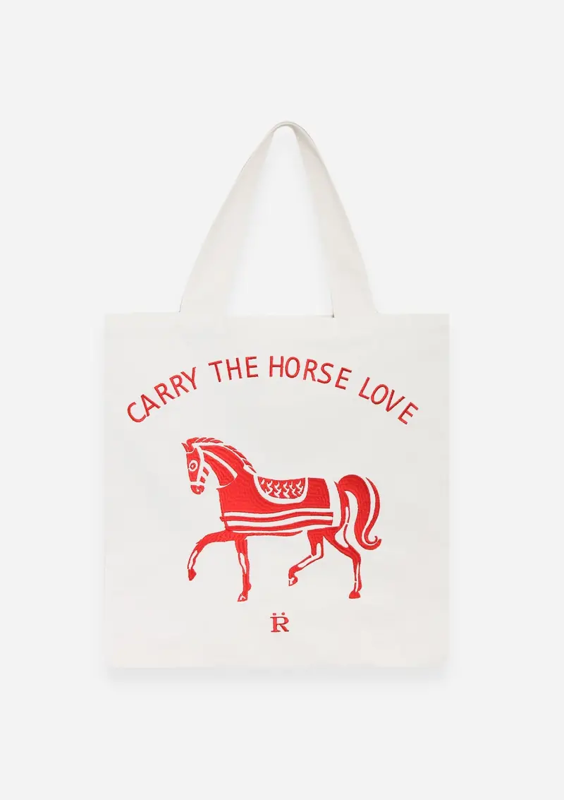 Horse Love Cotton Tote | Carry The Love Horse 3