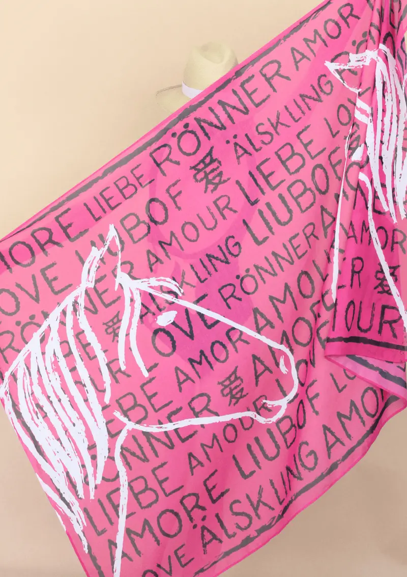 Horse Love Pareo | Pink 2