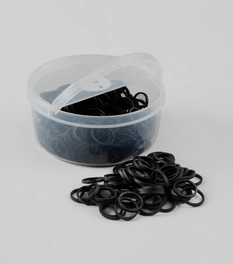 Horse Plaiting Bands Black 1