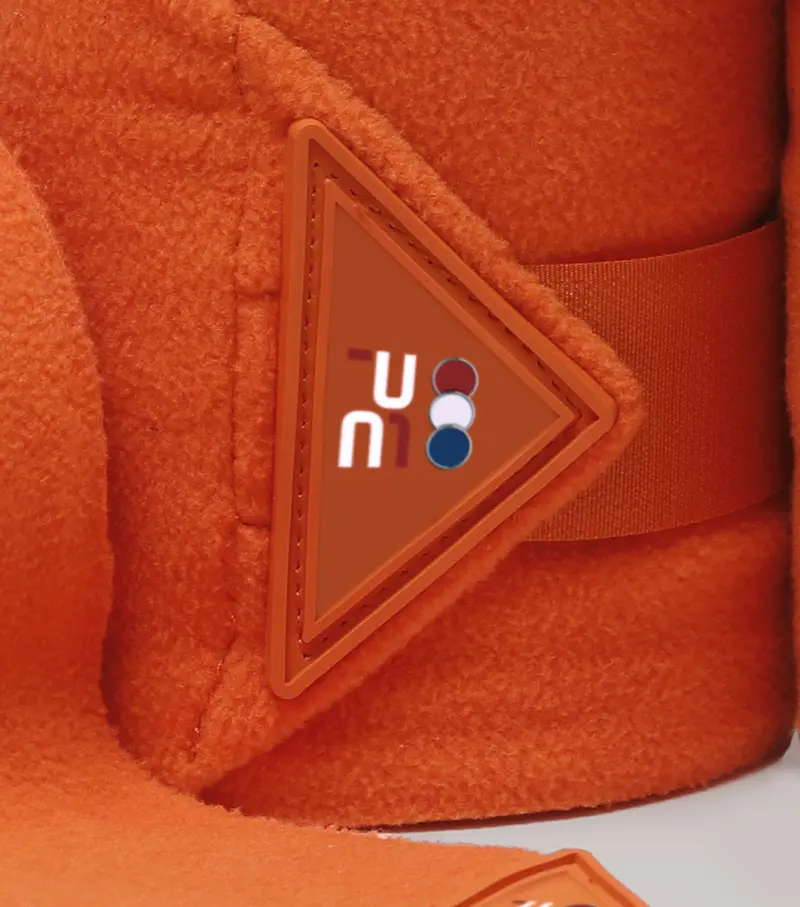 Horse Polo Fleece Bandages Orange 2