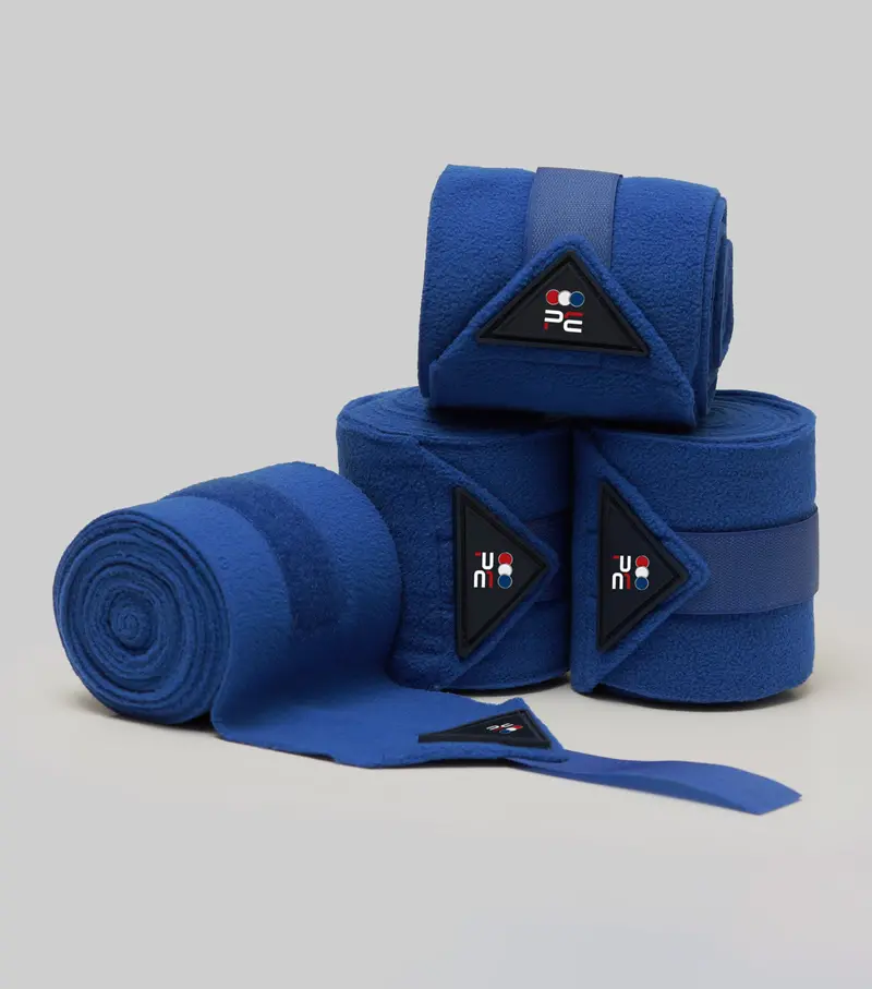 Horse Polo Fleece Bandages Royal Blue 1
