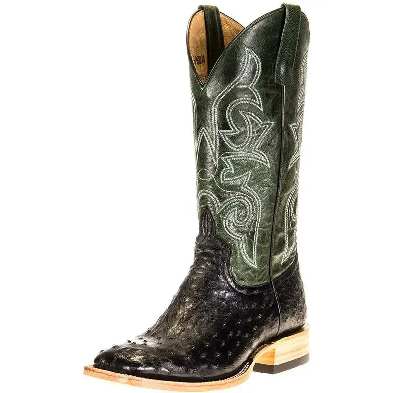Horse Power Emerald Explosion Full Quill Ostrich Western Boot 1