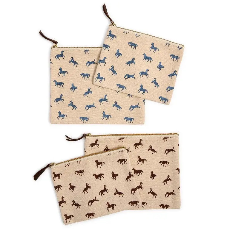 Horse Silhouette Printed Multipurpose Pouch 1