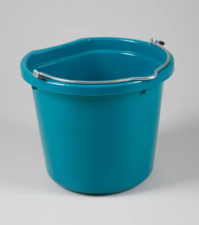 Horse Water Bucket Med Blue 1