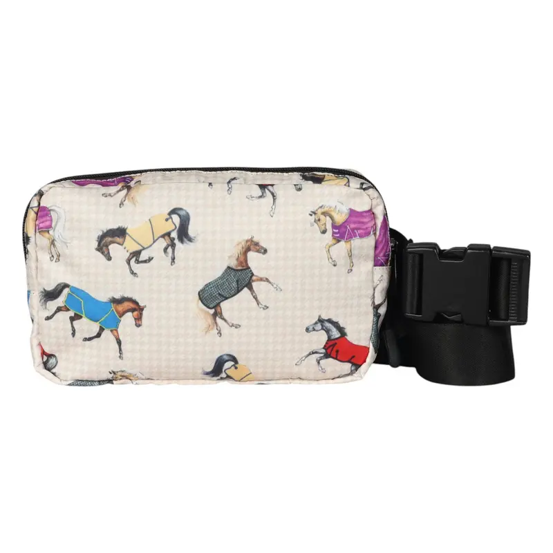 Horses In Blankets Crossbody Waist Bag 2