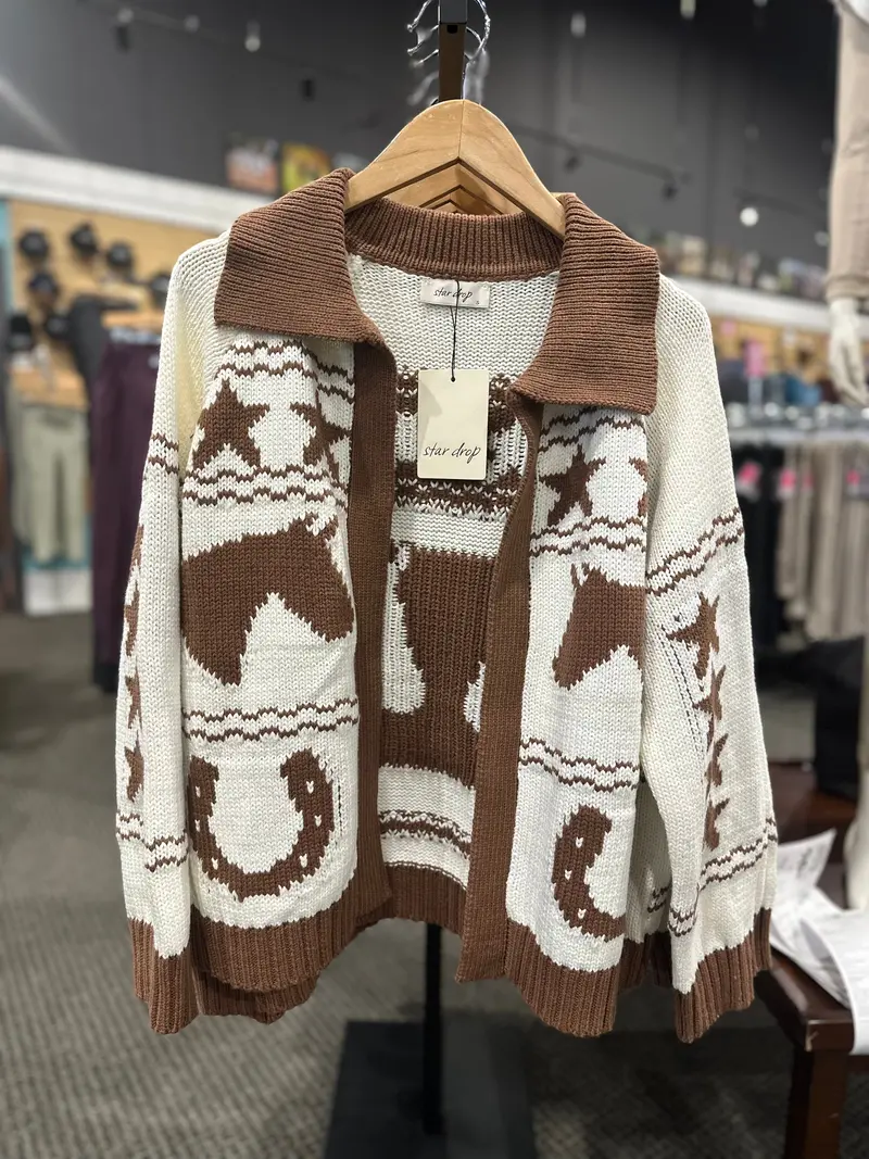 Horseshoe Open Cardigan 1