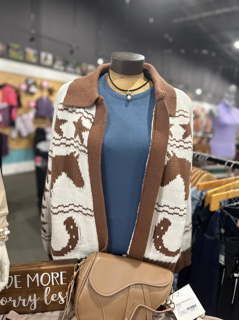 Horseshoe Open Cardigan 2