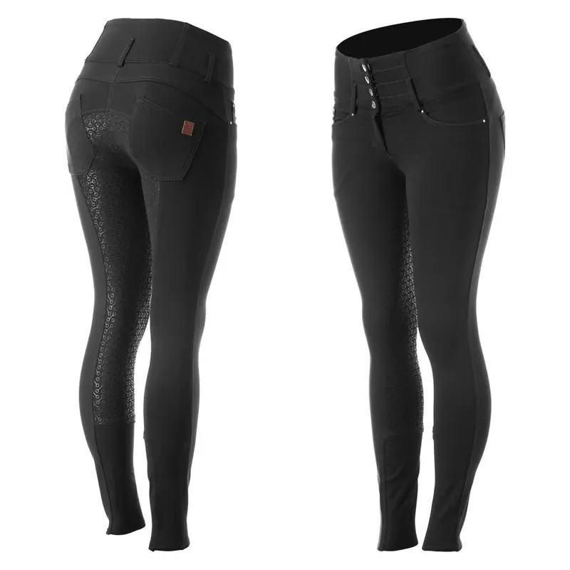 Horze Tara Womens High Waist Silicone Full Seat Breeches 1