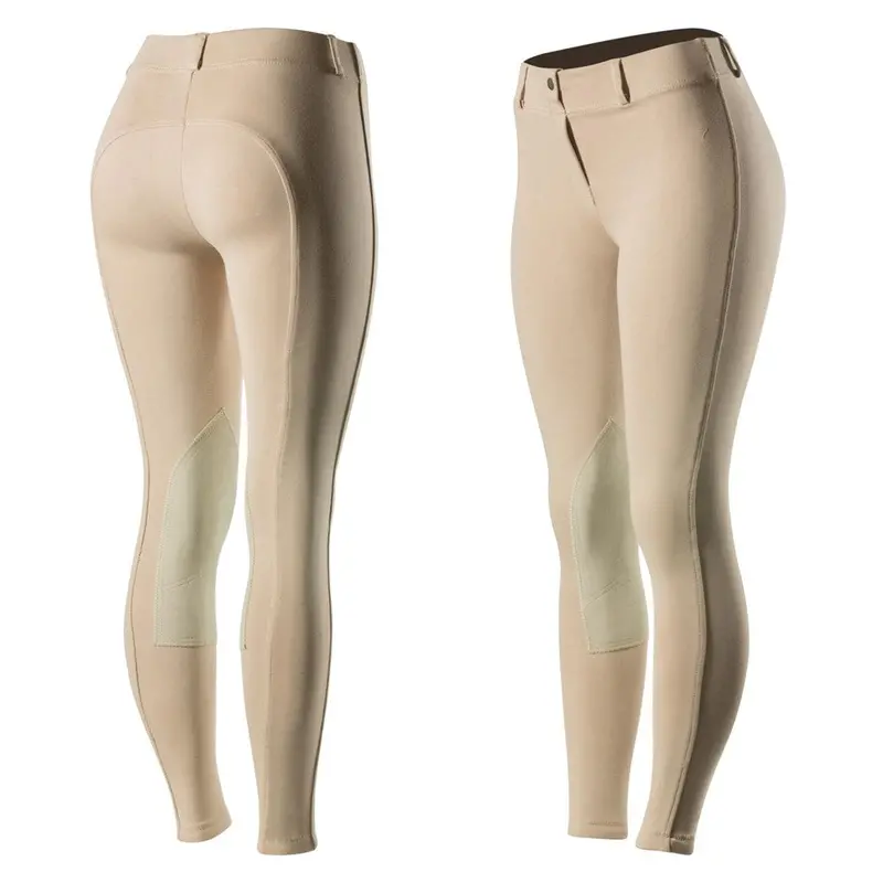 Horze Women's Ella Pull-On Knee Patch Tights 1
