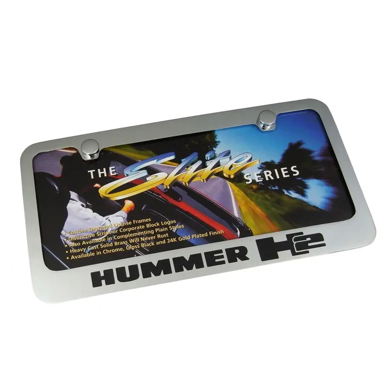 Hummer H2 License Plate Frame (Chrome) 1