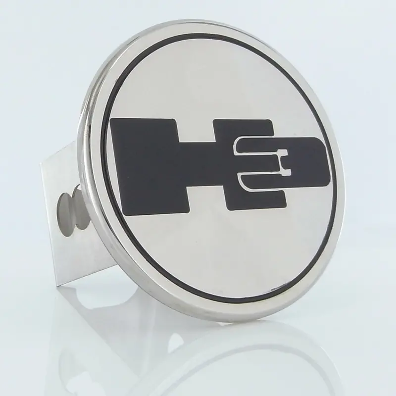 Hummer H3 Trailer Hitch Plug (Black On Chrome) 1