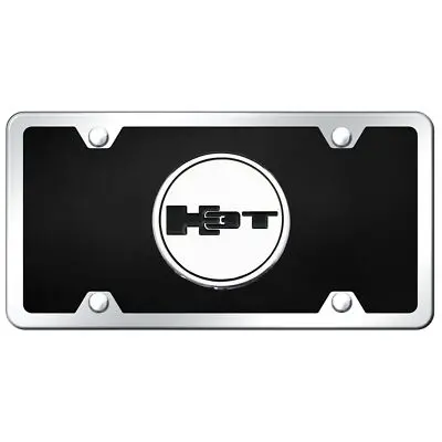 Hummer H3t Name Acrylic License Plate Kit (Chrome On Black) 1