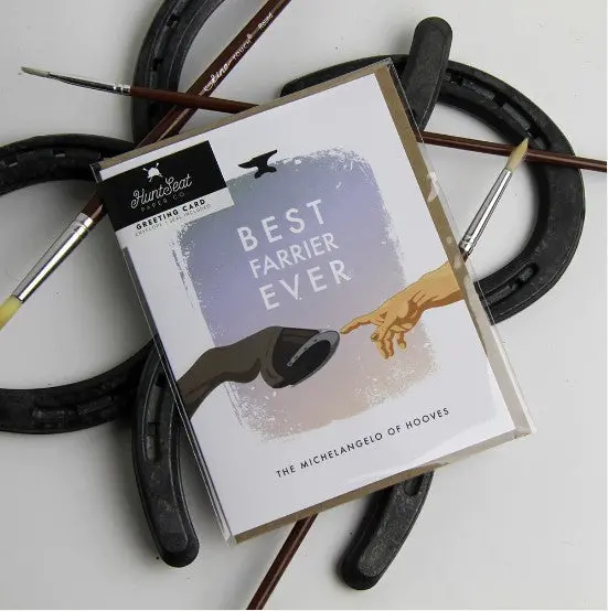 Hunt Seat Paper Co Best Farrier Ever Card 1