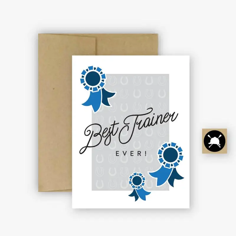 Hunt Seat Paper Co Best Horse Trainer Ever Card 1