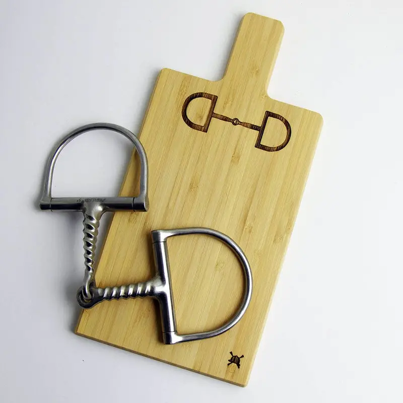 Hunt Seat Paper Co. - D-Ring Bamboo Mini Charcuterie Board 2