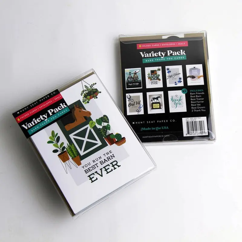 Hunt Seat Paper Co Variety Pack - Barn Thank You Cards 1