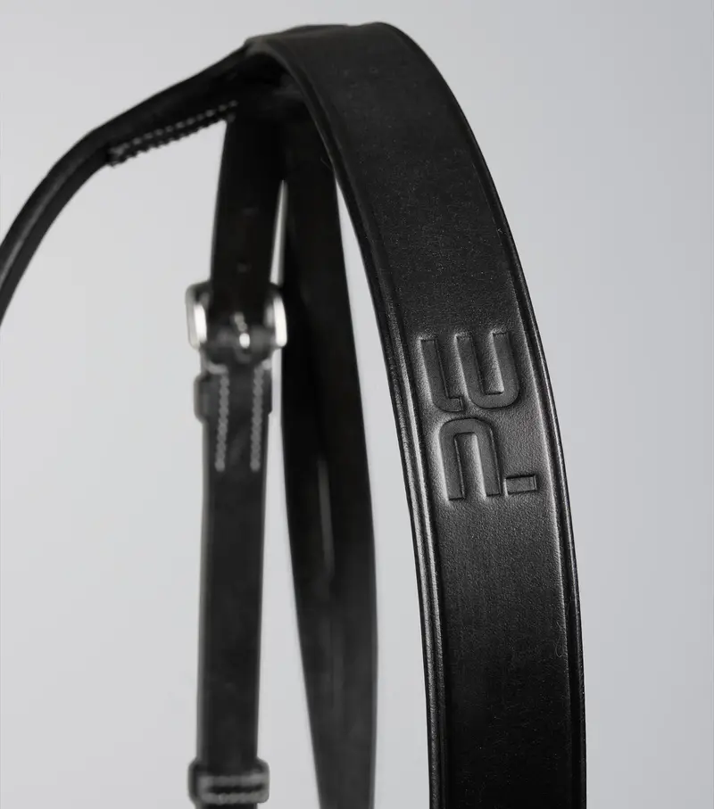 Hunter Plain Bridle Headpiece Black 4