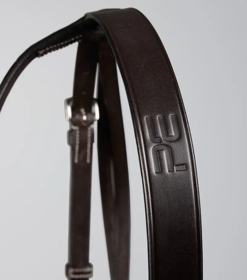 Hunter Plain Bridle Headpiece Dark Havana 4