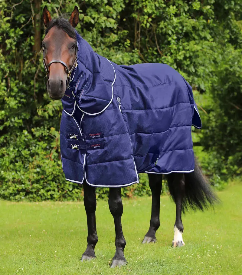 Hydra 200G Stable Rug With Neck Cover Navy 1