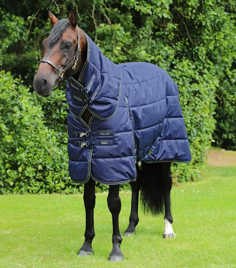 Hydra 350G Stable Rug With Neck Cover Navy 1