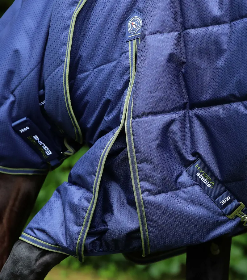 Hydra 350G Stable Rug With Neck Cover Navy 3