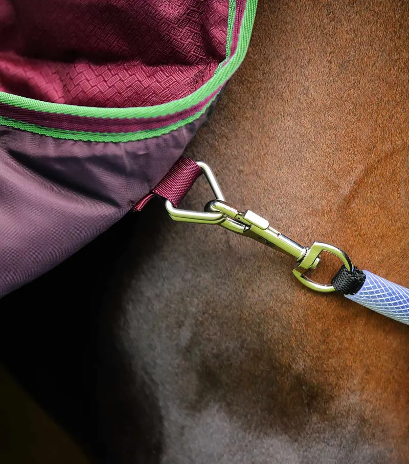 Hydra 350G Stable Rug With Neck Cover Wine 5
