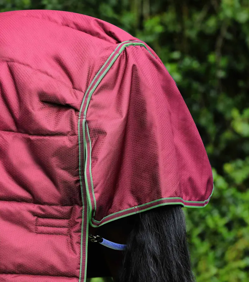 Hydra 350G Stable Rug With Neck Cover Wine 6