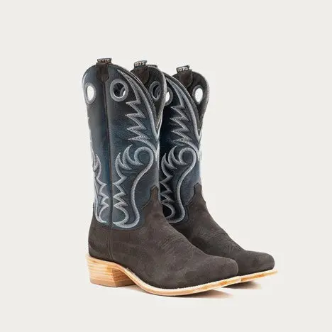 Hyer Men's Charcoal Roughout Mccune Western Boot 4