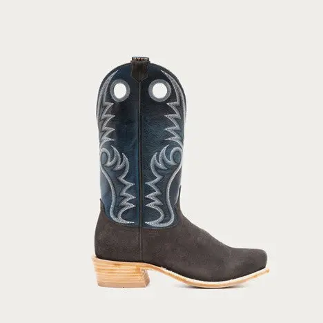 Hyer Men's Charcoal Roughout Mccune Western Boot 5