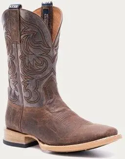 Hyer Men's Tan And Grey Bucklin Western Boot 1