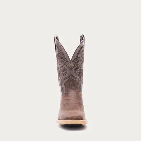 Hyer Men's Tan And Grey Bucklin Western Boot 6