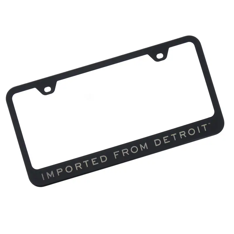 Imported License Plate Frame (Black) 1