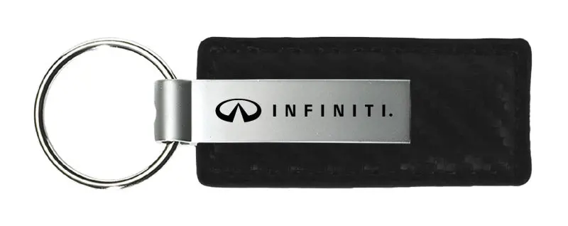 Infiniti Carbon Fiber Leather Keychain 1